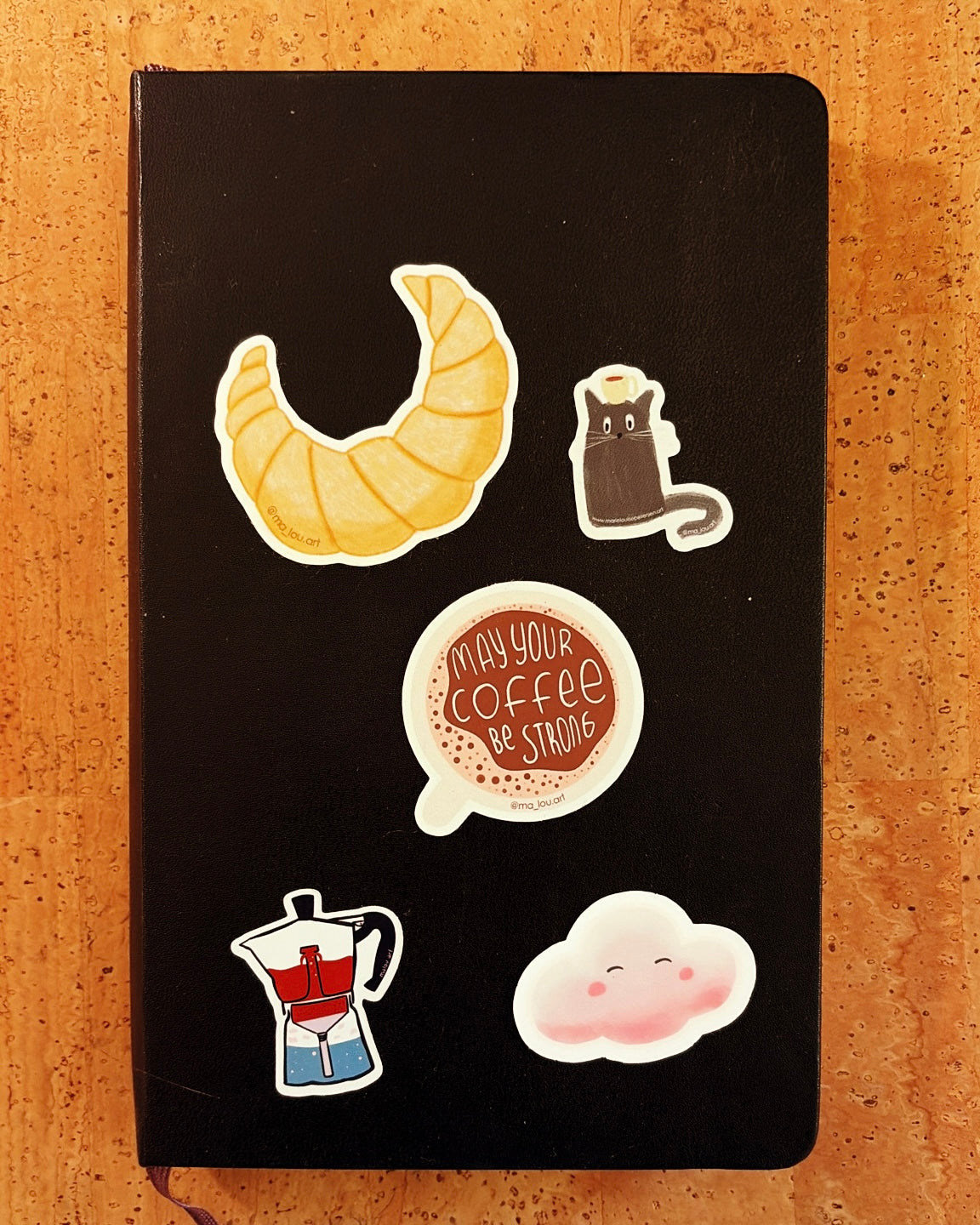 Matter Vinyl Sticker Wolke – Süße Illustration – Wasserfest – Aufkleber für Laptop, Handy & Planer – Kawaii Cloud Sticker – Geschenk für Sie