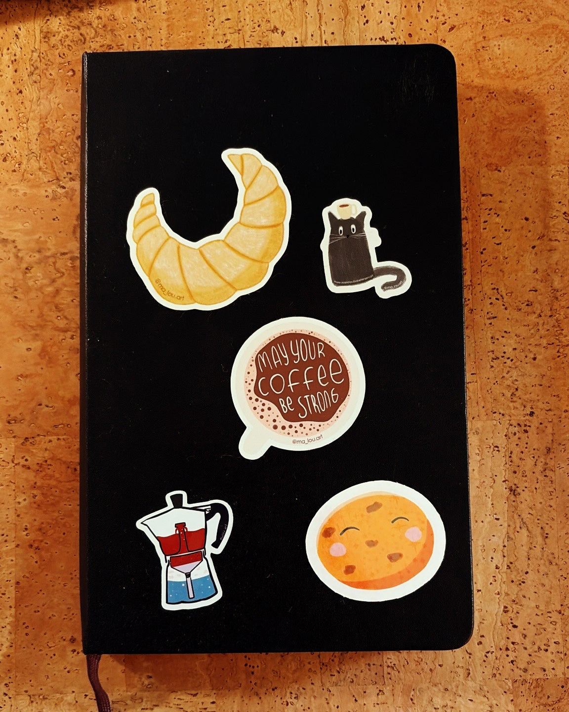 Holografischer Sticker Space Cookie – Funkelnder Keks mit Sternen – Wasserfest – Süßer Aufkleber für Laptop & Journal – Kawaii Holo