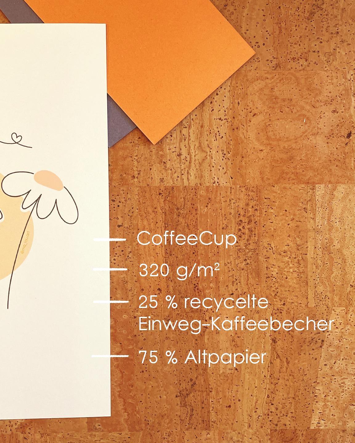 Süße Blumen Biene Kunstdruck A4/A5 - Minimalistisches Gänseblümchen Poster nachhaltig - Spring Vibes Wandbild - Niedliche Natur Art