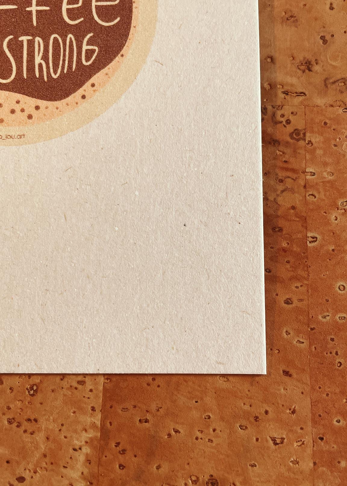 Postkarte A6 coffee strong | coffee lover gift | Kaffee Postkarte Geschenk | Slow morning coffee Club Card | Espresso lover Art