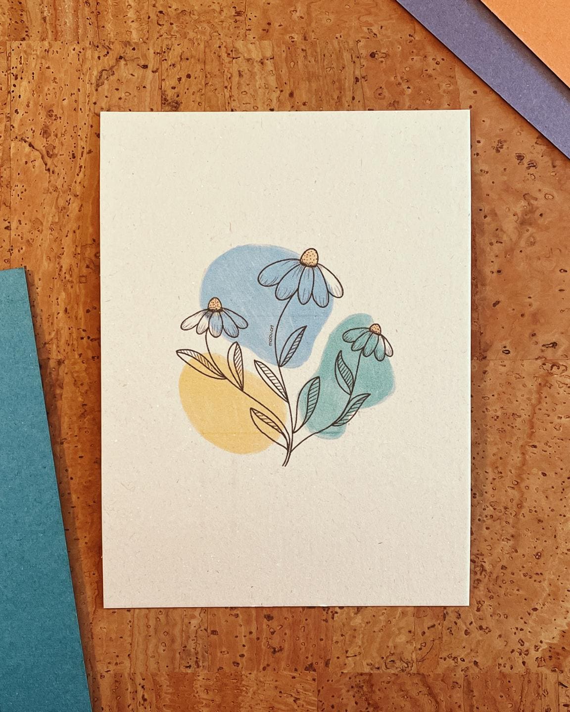 Postkarte A6 Flowers | Digitaldruck | individuelles Papier | nachhaltiger Druck